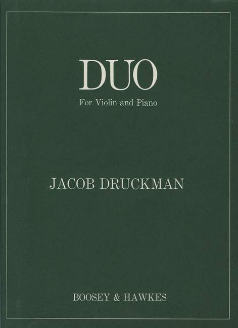 Printed items DUO VIOLON JACOB DRUCKMAN