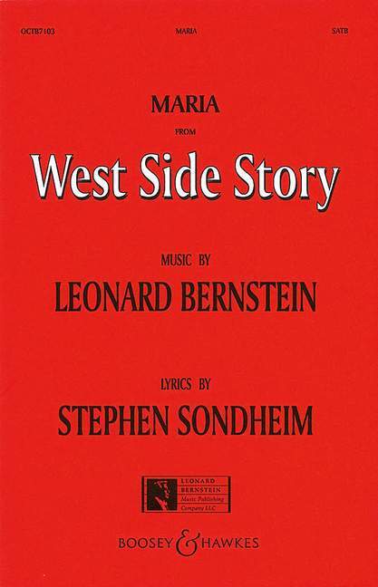 Tiskovina MARIA (FROM WEST SIDE STORY) CHANT LEONARD BERNSTEIN