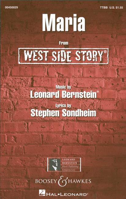 Drucksachen MARIA (FROM WEST SIDE STORY) CHANT LEONARD BERNSTEIN