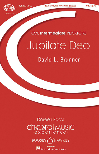 Tlačovina JUBILATE DEO CHANT DAVID L. BRUNNER