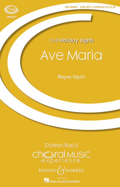 Tlačovina AVE MARIA CHANT WAYNE OQUIN