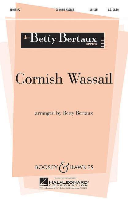 Printed items CORNISH WASSAIL CHANT BETTY BERTAUX