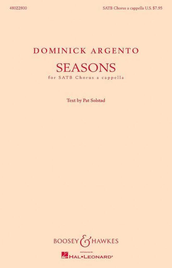 Buch SEASONS CHANT DOMINICK ARGENTO