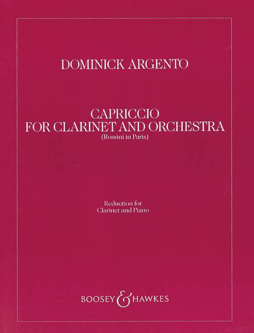 Printed items CAPRICCIO CLARINETTE DOMINICK ARGENTO