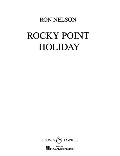 Nyomtatványok ROCKY POINT HOLIDAY CONCERT BAND/HARMONIE/FANFARE-PARTITION+PARTIES SEPAREES 