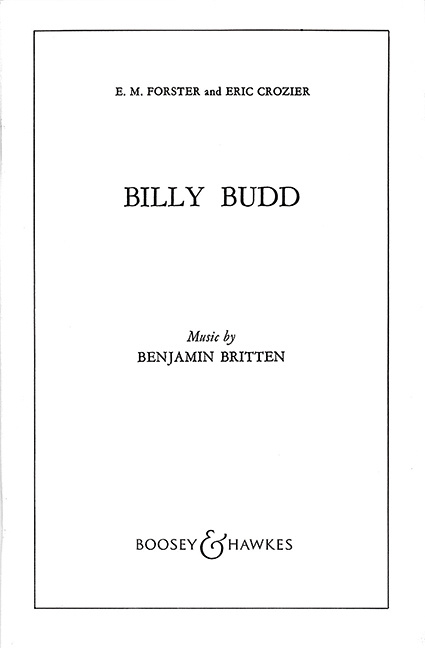 Knjiga BILLY BUDD OP. 50 OPERA BENJAMIN BRITTEN