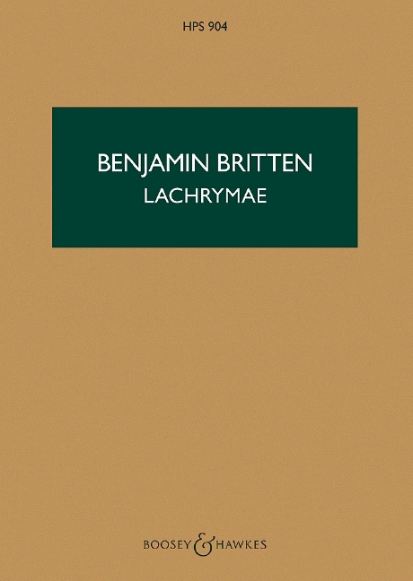 Prasa LACHRYMAE OP. 48A BENJAMIN BRITTEN