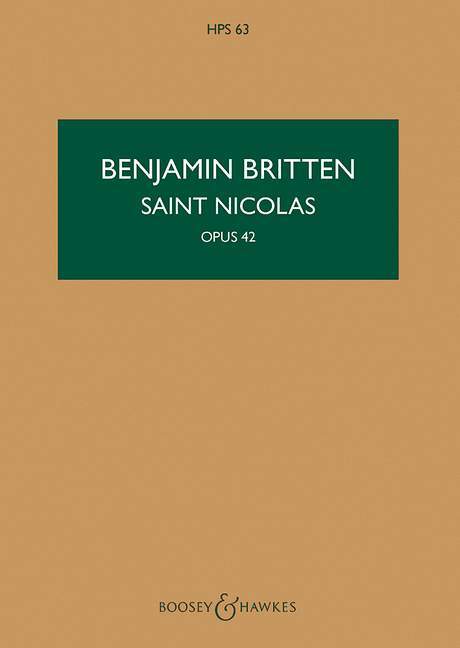 Prasa SAINT NICOLAS OP.42  ORCHESTRE BENJAMIN BRITTEN