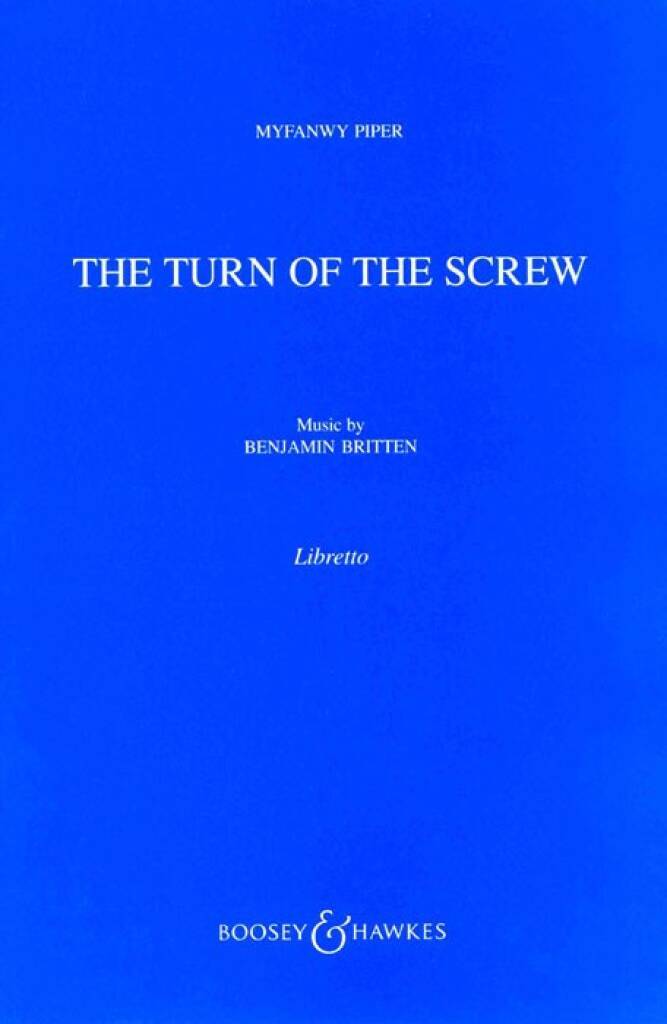 Libro TURN OF THE SCREW OP. 54 OPERA BENJAMIN BRITTEN