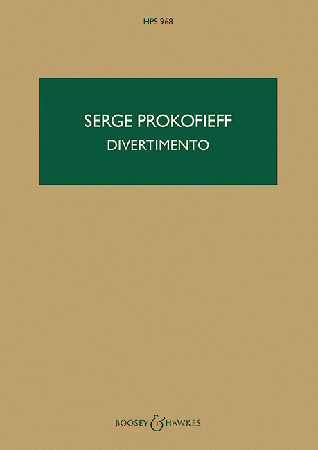 Tiskovina DIVERTIMENTO OP. 43 ORCHESTRE SERGEI PROKOFIEV