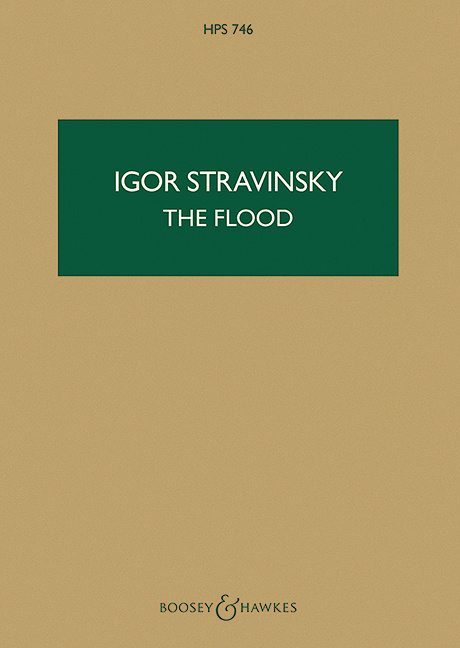 Drukwerk THE FLOOD IGOR STRAVINSKY
