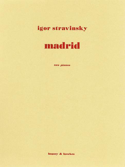 Tiskani izdelki MADRID IGOR STRAVINSKY