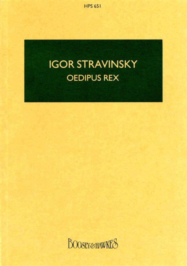 Knjiga OEDIPUS REX IGOR STRAVINSKY
