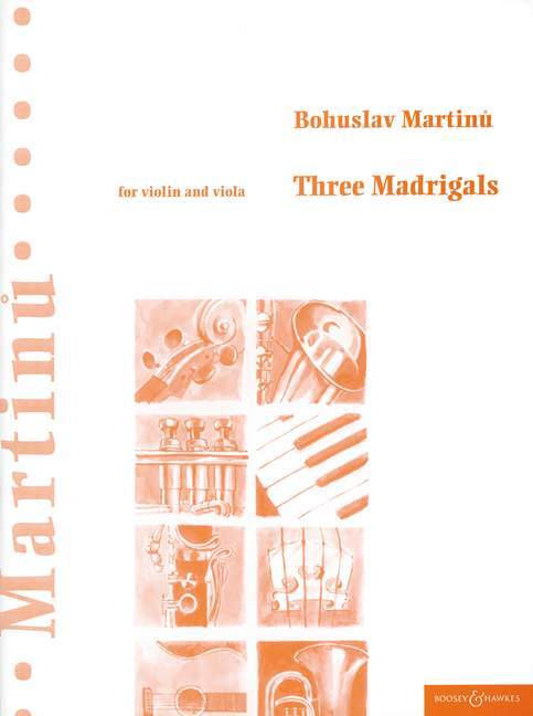 Tiskani izdelki THREE MADRIGALS BOHUSLAV MARTINU
