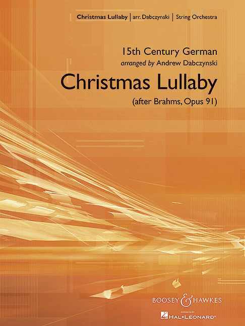 Printed items CHRISTMAS LULLABY ORCHESTRE-PARTITION+PARTIES SEPAREES JOHANNES BRAHMS