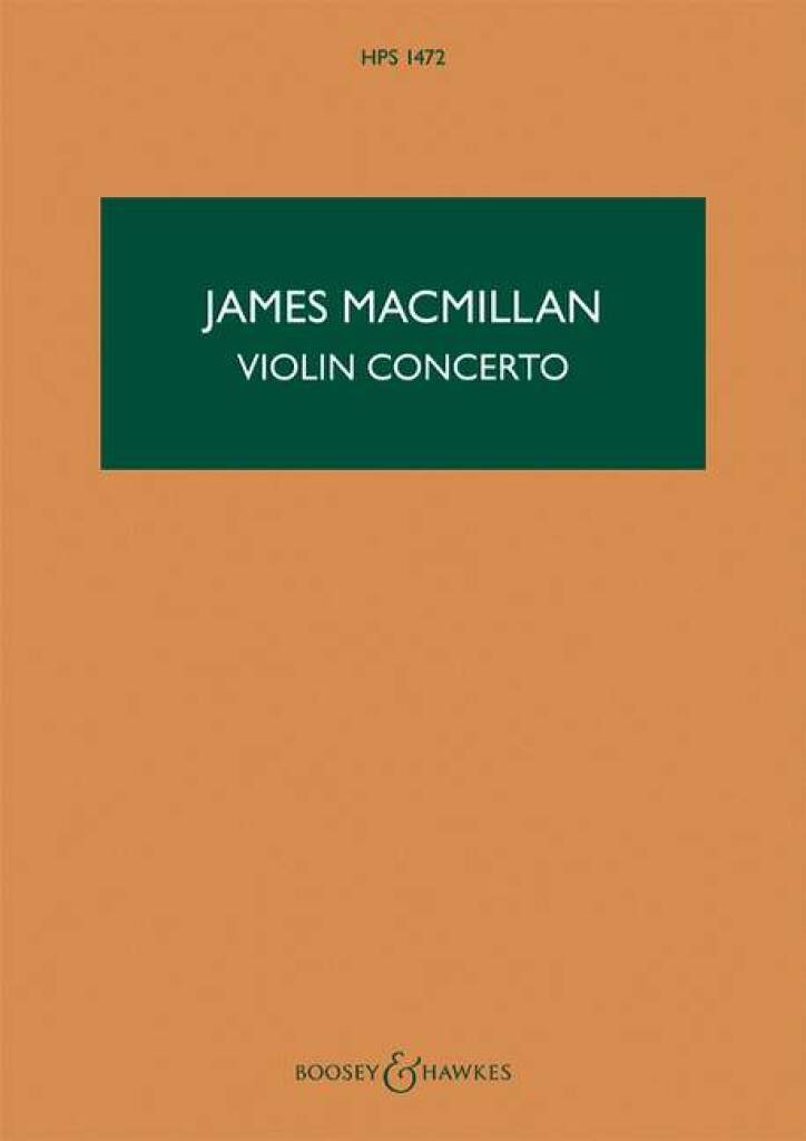 Knjiga VIOLINKONZERT JAMES MACMILLAN