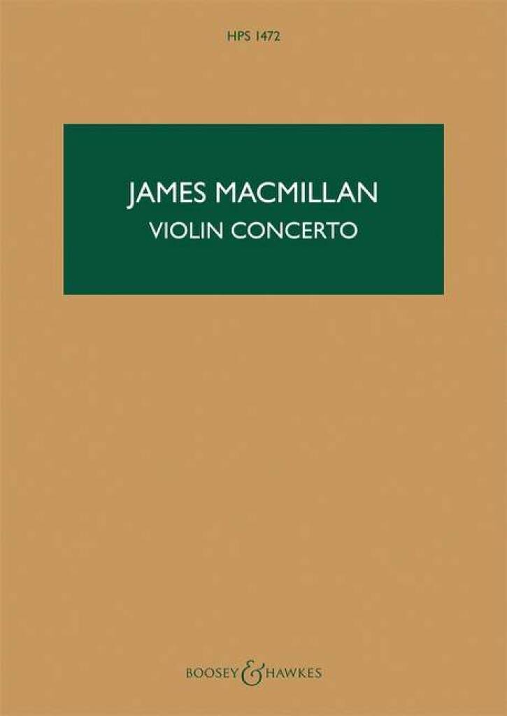 Книга VIOLIN CONCERTO JAMES MACMILLAN