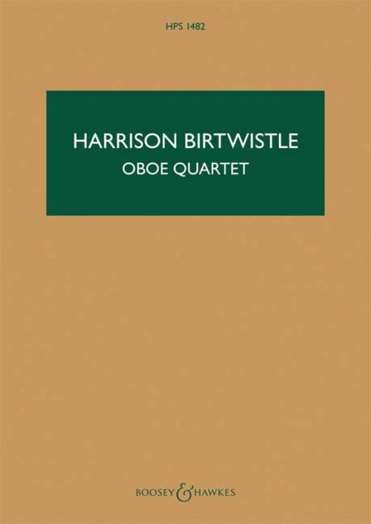 Knjiga OBOE QUARTET SIR HARRISON BIRTWIS