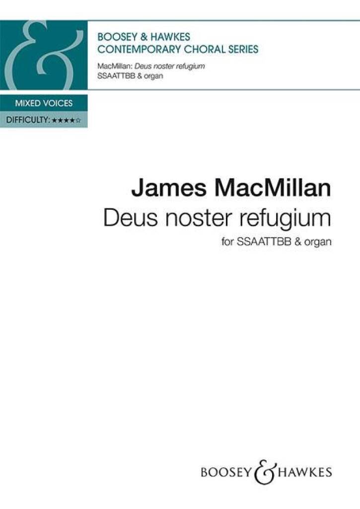 Knjiga DEUS NOSTER REFUGIUM CHANT JAMES MACMILLAN