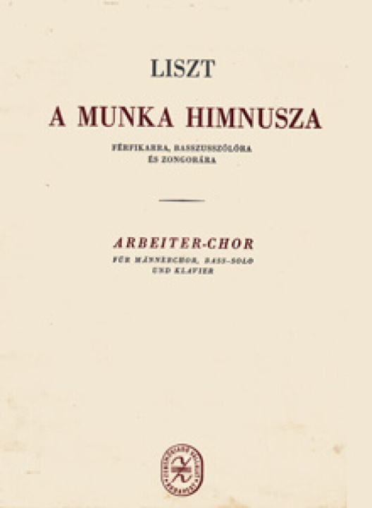 Knjiga A MUNKA HIMNUSZA FRANZ LISZT