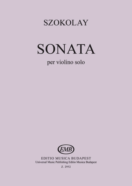 Boek SONATE VIOLON SANDOR SZOKOLAY