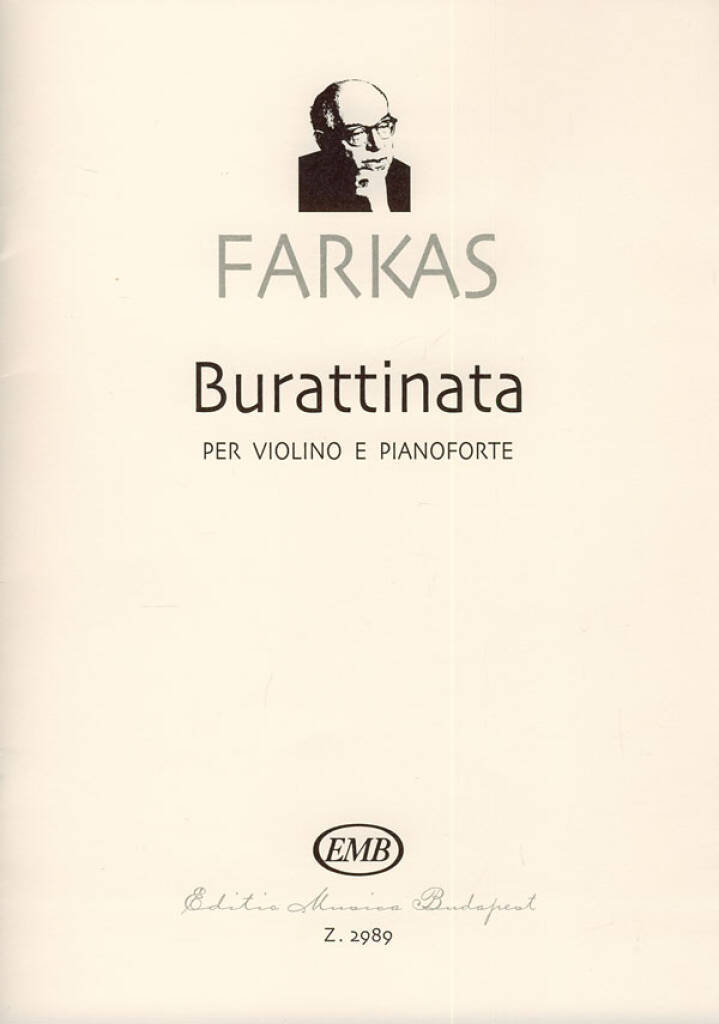 Книга BURATTINATA VIOLON FERENC FARKAS