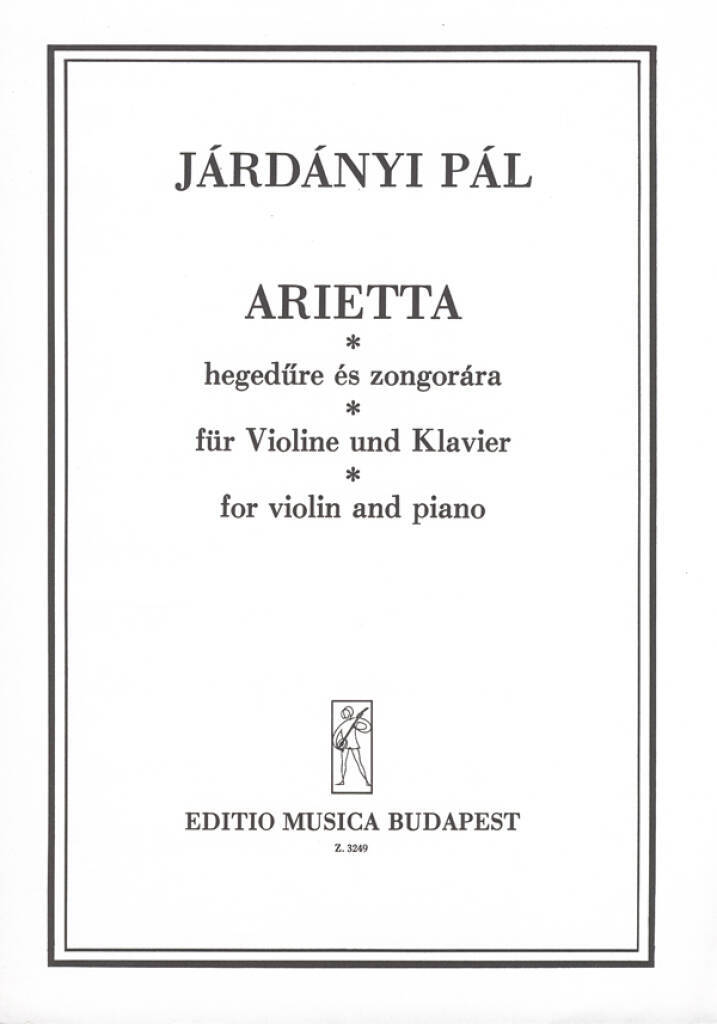 Boek ARIETTA VIOLON PAL JARDANYI