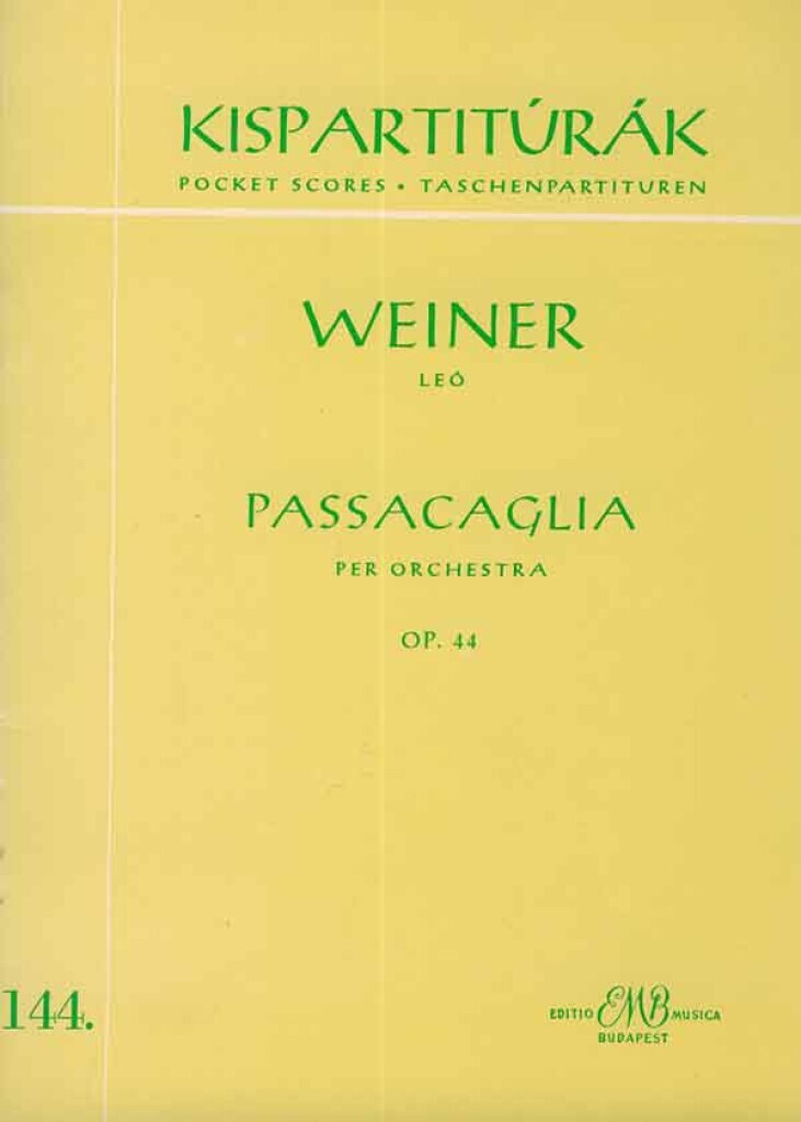 Knjiga PASSACAGLIA ORCHESTRE LEO WEINER
