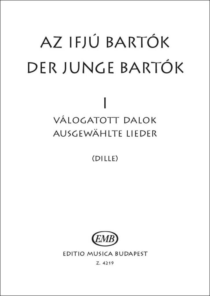 Knjiga DER JUNGE BARTOK I AUSGEWAHLTE LIEDER CHANT BELA BARTOK