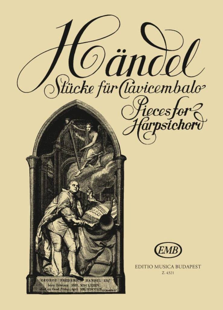 Knjiga STUCKE FUR CLAVICZALO CLAVECIN GEORG FRIEDRICH HAND