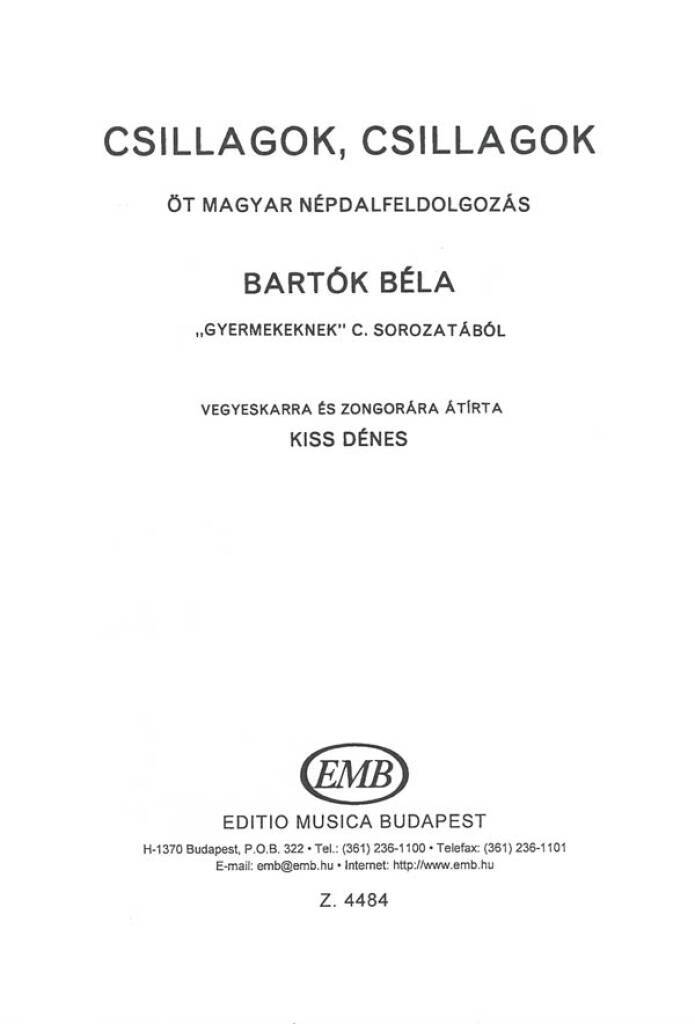Carte CSILLAGOK, CSILLAGOK 