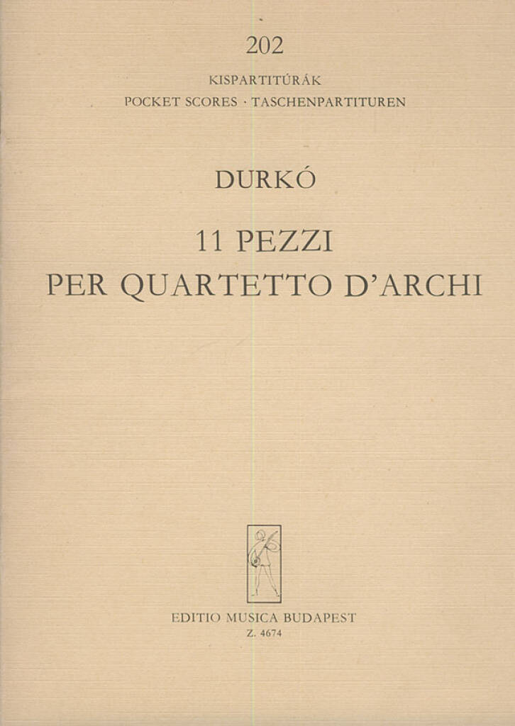 Buch 11 PEZZI MUSIQUE D'ENSEMBLE ZSOLT DURKO