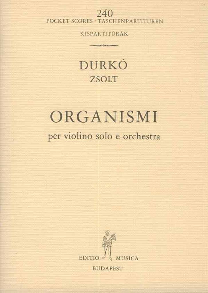 Buch ORGANISMI ZSOLT DURKO