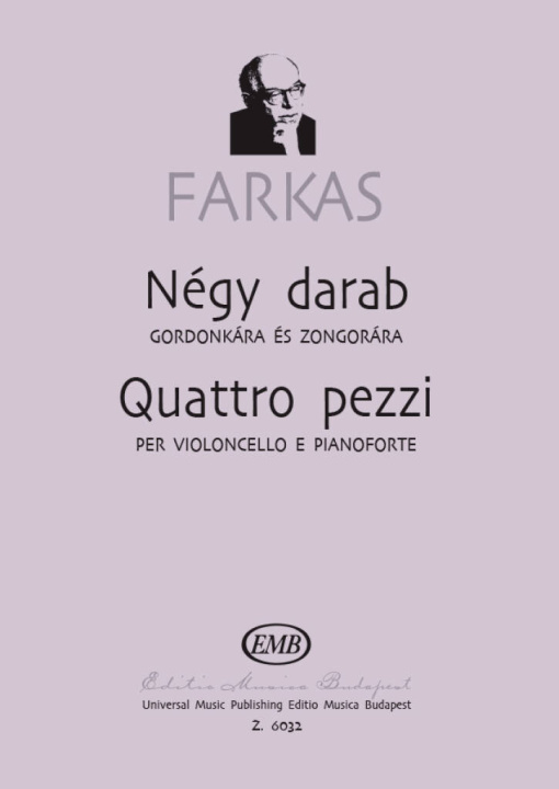 Knjiga QUATTRO PEZZI VIOLONCELLE FERENC FARKAS
