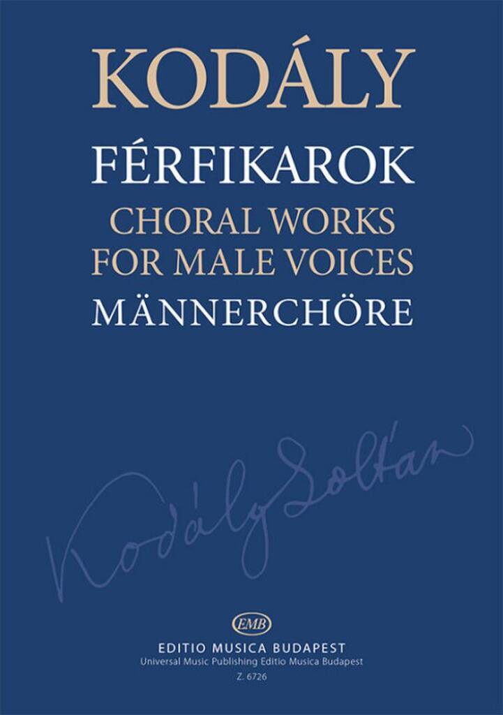 Knjiga MANNERCHORE ZOLTAN KODALY