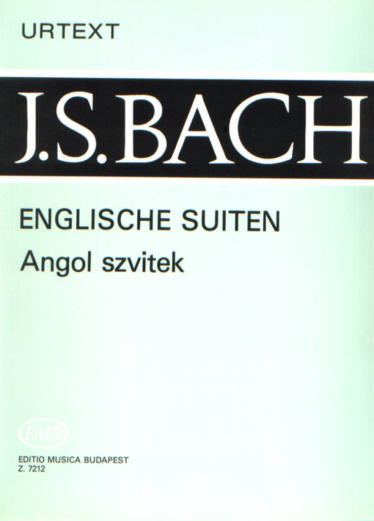 Knjiga ENGLISCHE SUITEN BWV 806-811 PIANO JOHANN SEBASTIAN BAC