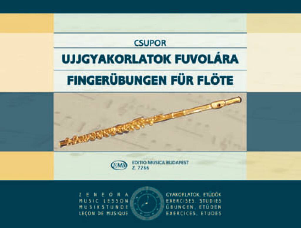 Knjiga FINGERUBUNGEN FUR FLOTE FLUTE TRAVERSIERE CSUPOR LASZLO