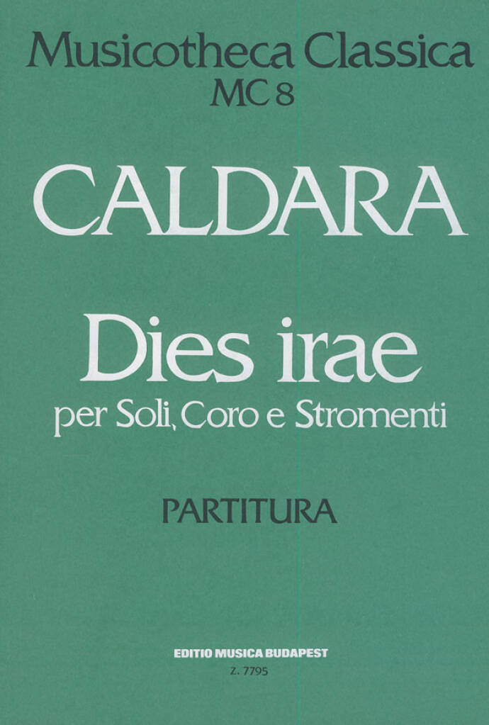 Knjiga DIES IRAE ANTONIO CALDARA_ISTV