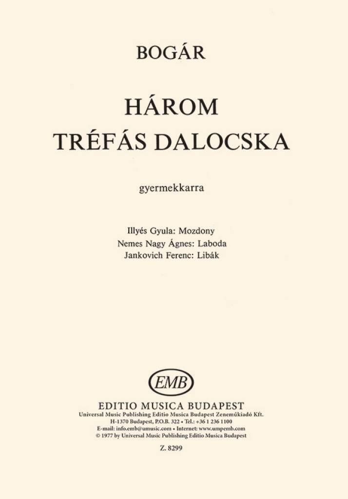 Knjiga HAROM TREFAS DALOCSKA CHANT 