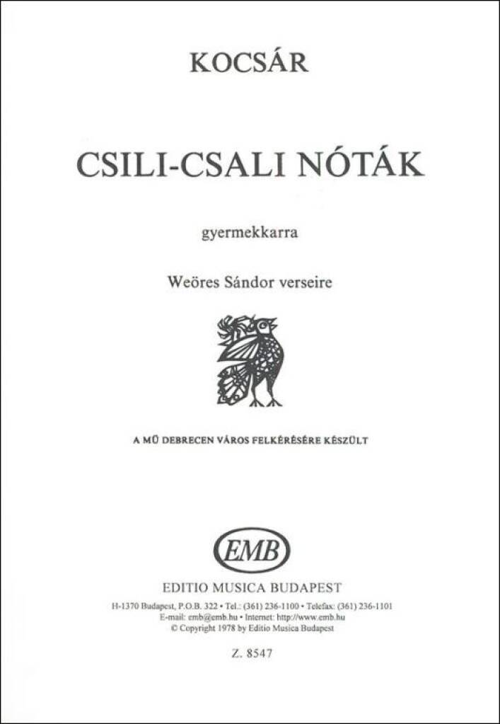 Knjiga CSILI-CSALI NOTAK CHANT MIKLOS KOCSAR