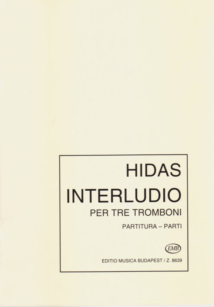 Buch INTERLUDIO TROMBONE FRIGYES HIDAS