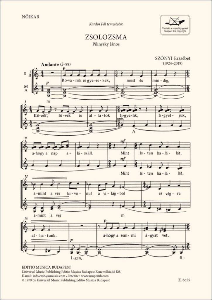 Knjiga ZSOLOZSMA CHANT 