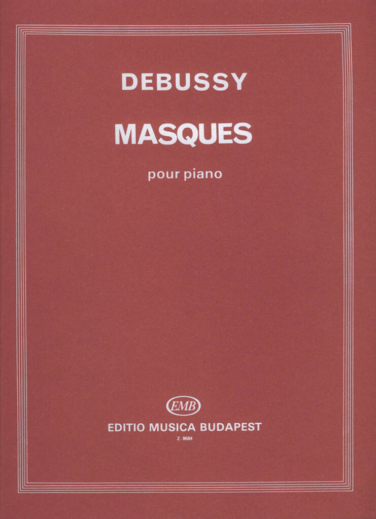 Knjiga MASQUES PIANO CLAUDE DEBUSSY