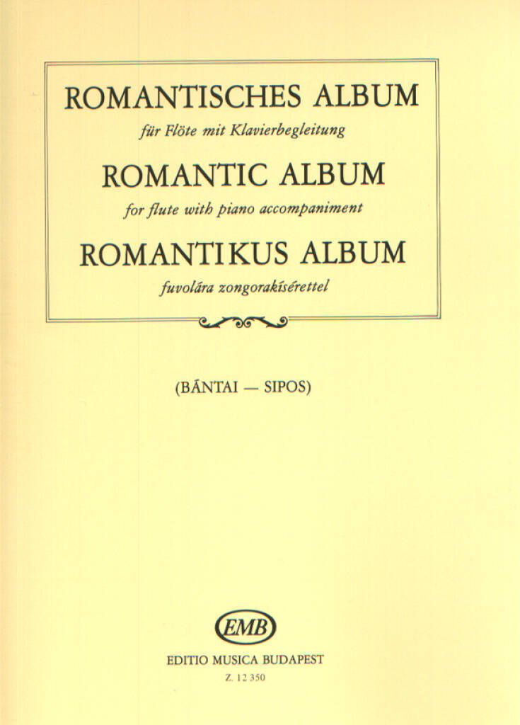 Libro ROMANTISCHES ALBUM+C3759 FLUTE TRAVERSIERE VILMOS BANTAI