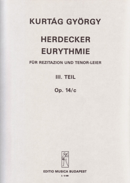 Könyv HERDECKER EURYTHMIE OP. 14C III GYORGY KURTAG