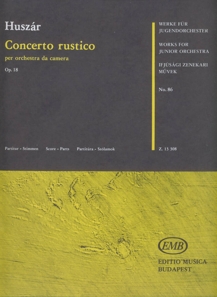 Knjiga CONCERTO RUSTICO LAJOS HUSZAR