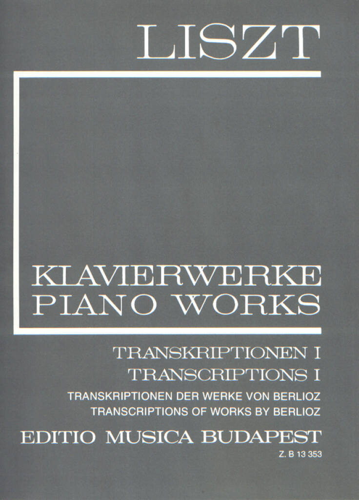 Knjiga TRANSKRIPTIONEN I (II-16) PIANO 