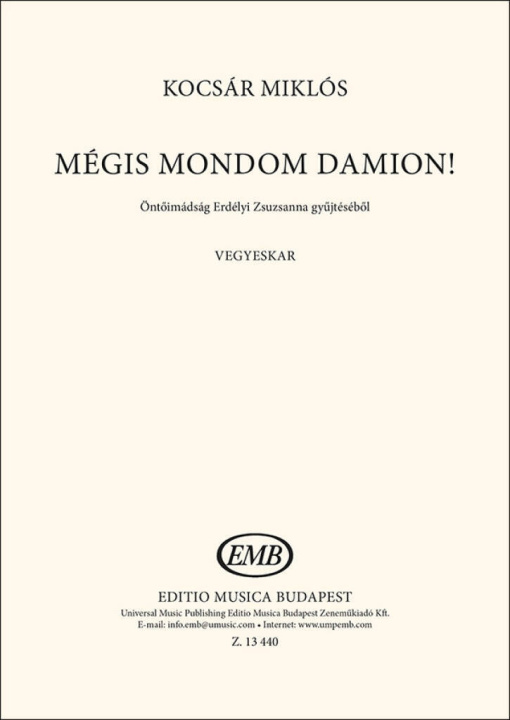 Książka MEGIS MONDOM CHANT MIKLOS KOCSAR