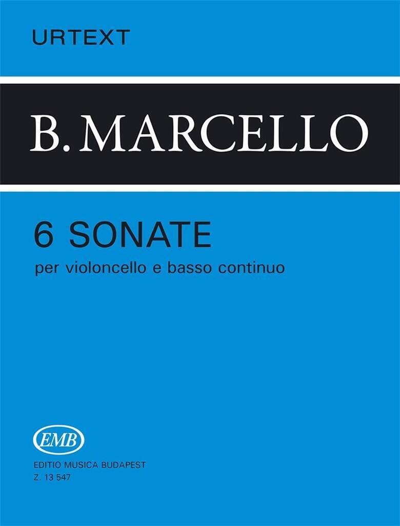 Boek 6 SONATE PER VIOLONCELLO E BASSO CONTINUO VIOLONCELLE BENEDETTO MARCELLO