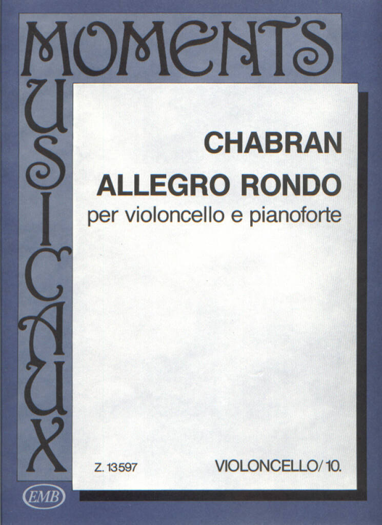 Knjiga ALLEGRO RONDO VIOLONCELLE FRANCESCO CHABRAN